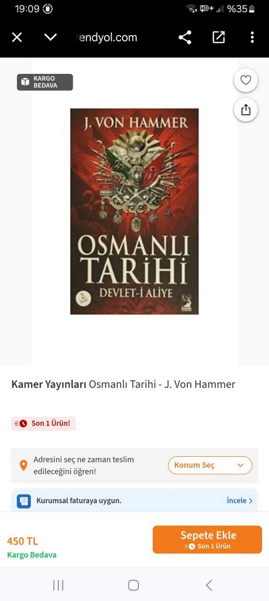 Osmanlı Tarihi Devlet-i Aliye - J. Von Hammer - Görsel 4