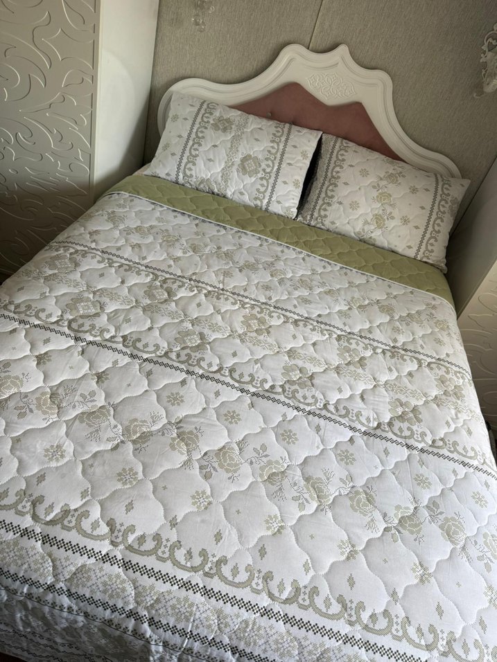 KAPİTONE..2 Kırlent 1 yatak örtüsü..240 *260 ölçülerinde - Görsel 2