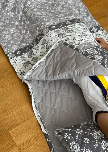 Gri KAPİTONE 100*200 yatak tulumu - Görsel 2