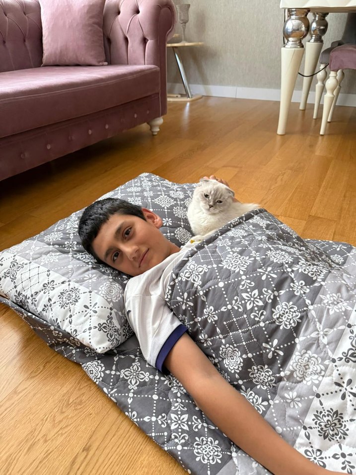 Gri KAPİTONE 100*200 yatak tulumu - Görsel 4