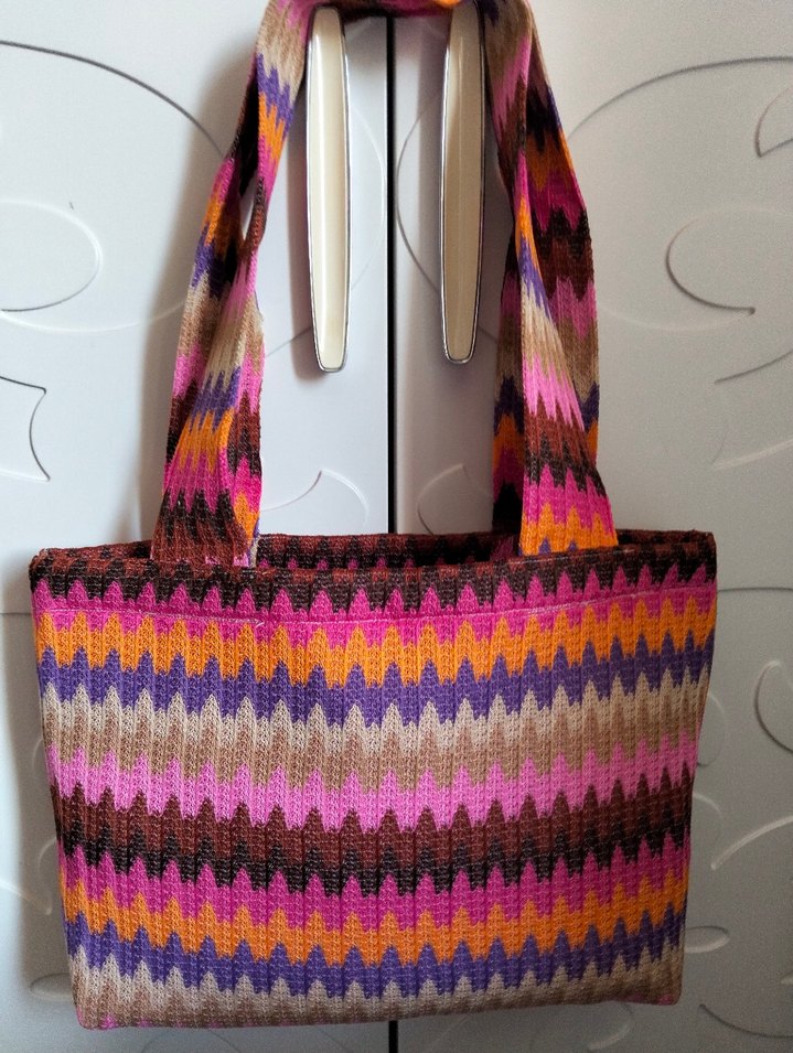 3 parça Renkli Örgü Bohem Kadın Çanta Seti - Görsel 3