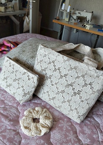 Dantel Detaylı Bohem Kadın Çanta - Görsel 4