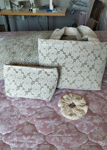 Dantel Detaylı Bohem Kadın Çanta - Görsel 5