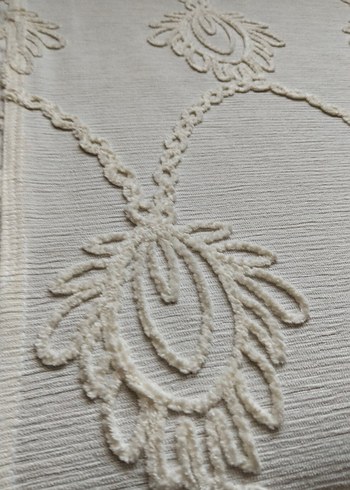 Nakışlı krem renk koltuk Örtüsü - Görsel 9