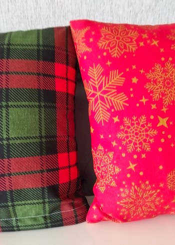 4 AD ...SET HALİNDE...yılbaşı temailı kırlent - Görsel 5