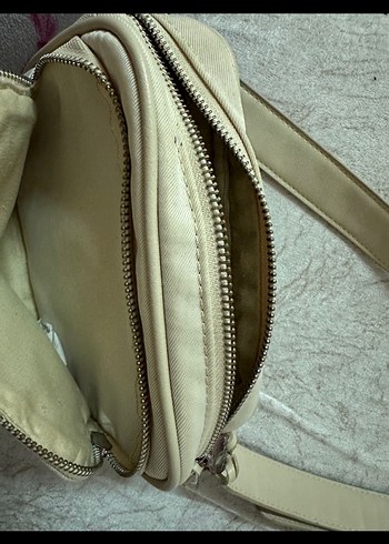 Kadın Beyaz Deri Çapraz Çanta - Görsel 6