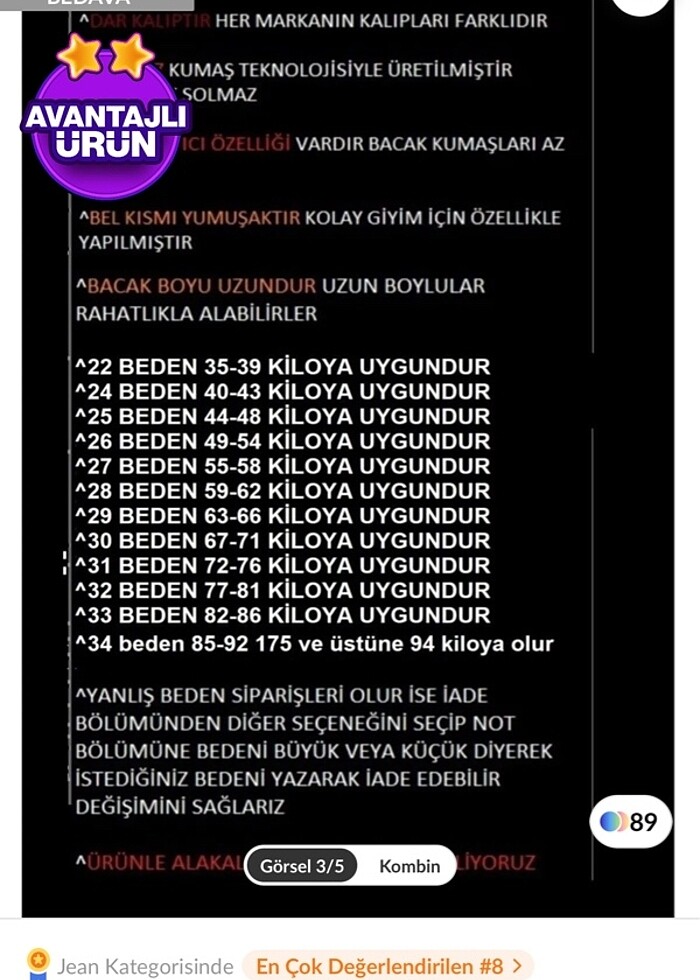 Kadın siyah yüksek bel kot pantolon - Görsel 5