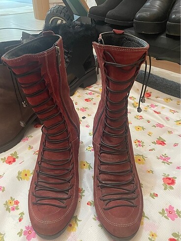 40 Beden bordo Renk Greyder çizme