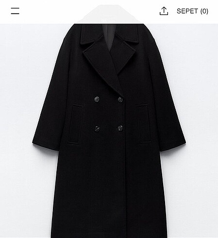 Zara Yumuşak Dokulu Oversize Kaban