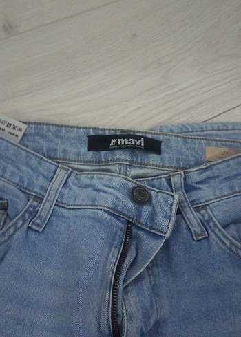 Düğmeli Açık Mavi Erkek Denim Pantolon - Görsel 3