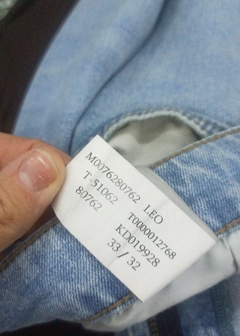 Düğmeli Açık Mavi Erkek Denim Pantolon - Görsel 6