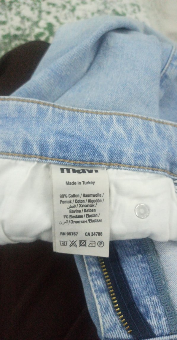 Düğmeli Açık Mavi Erkek Denim Pantolon - Görsel 5