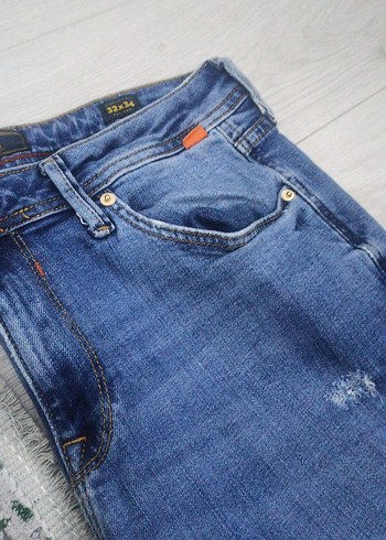 Erkek Mavi Denim Regular Fit Kot Pantolon - Görsel 2