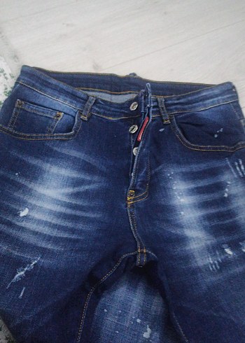 Yırtık Detaylı Fit Kesim erkek Kot Pantolon - Görsel 4