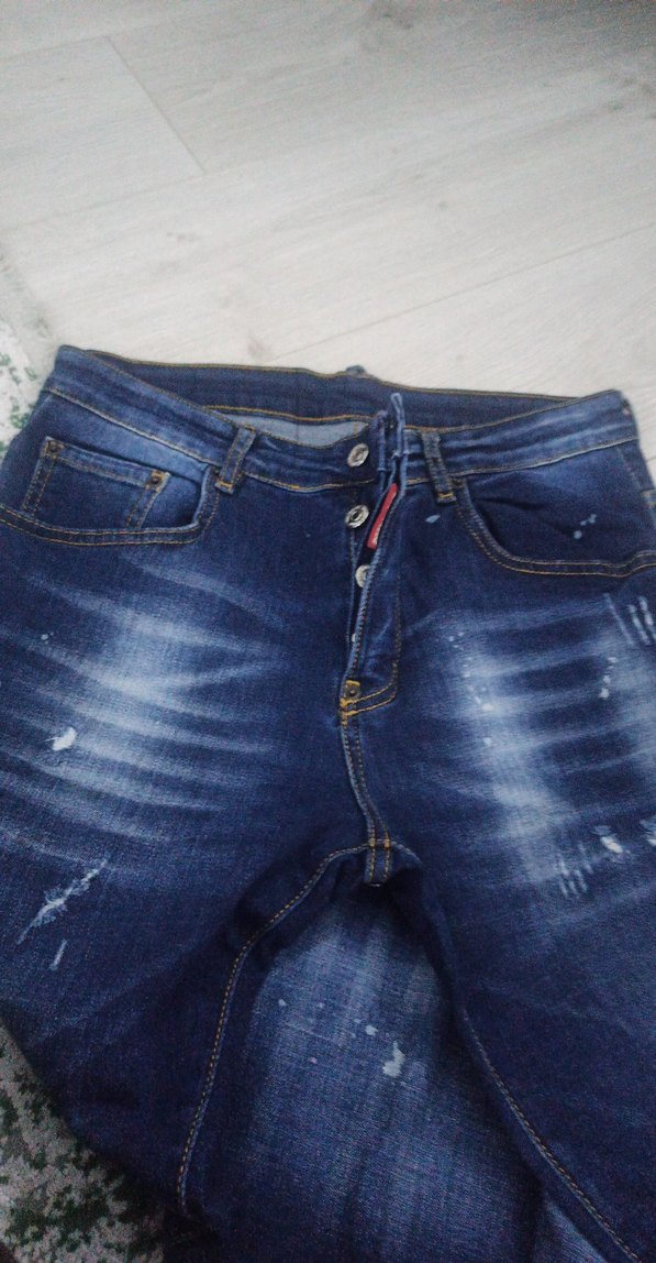 Yırtık Detaylı Fit Kesim erkek Kot Pantolon - Görsel 4