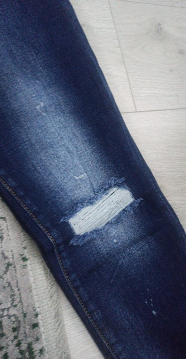 Yırtık Detaylı Fit Kesim erkek Kot Pantolon - Görsel 2