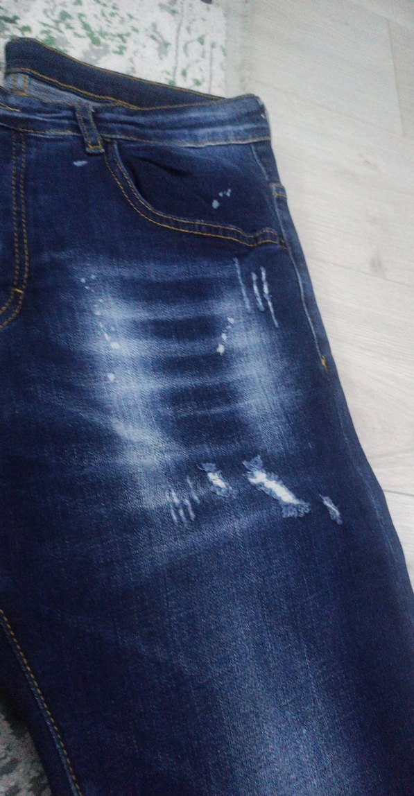 Yırtık Detaylı Fit Kesim erkek Kot Pantolon - Görsel 3