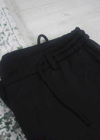 Siyah Fermuarlı erkek  Rahat Eşofman Altı - Görsel 2