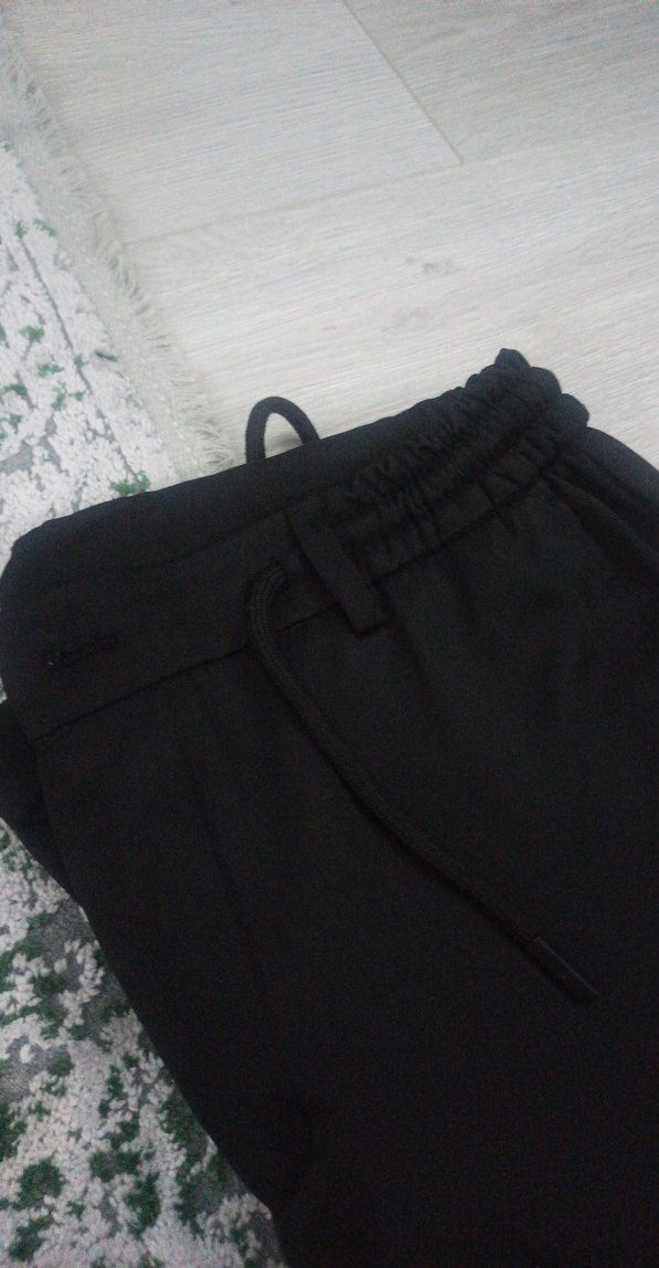 Siyah Fermuarlı erkek  Rahat Eşofman Altı - Görsel 2