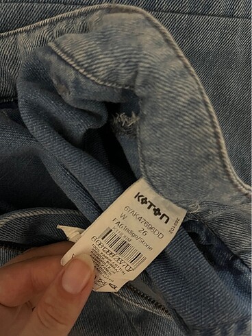 26 Beden mavi Renk Koton bol kesim jean
