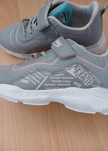 Kız Çocuk Gri Günlük Spor Ayakkabı - Görsel 4