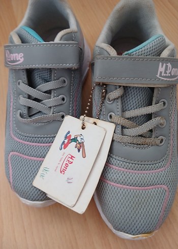 Kız Çocuk Gri Günlük Spor Ayakkabı - Görsel 3