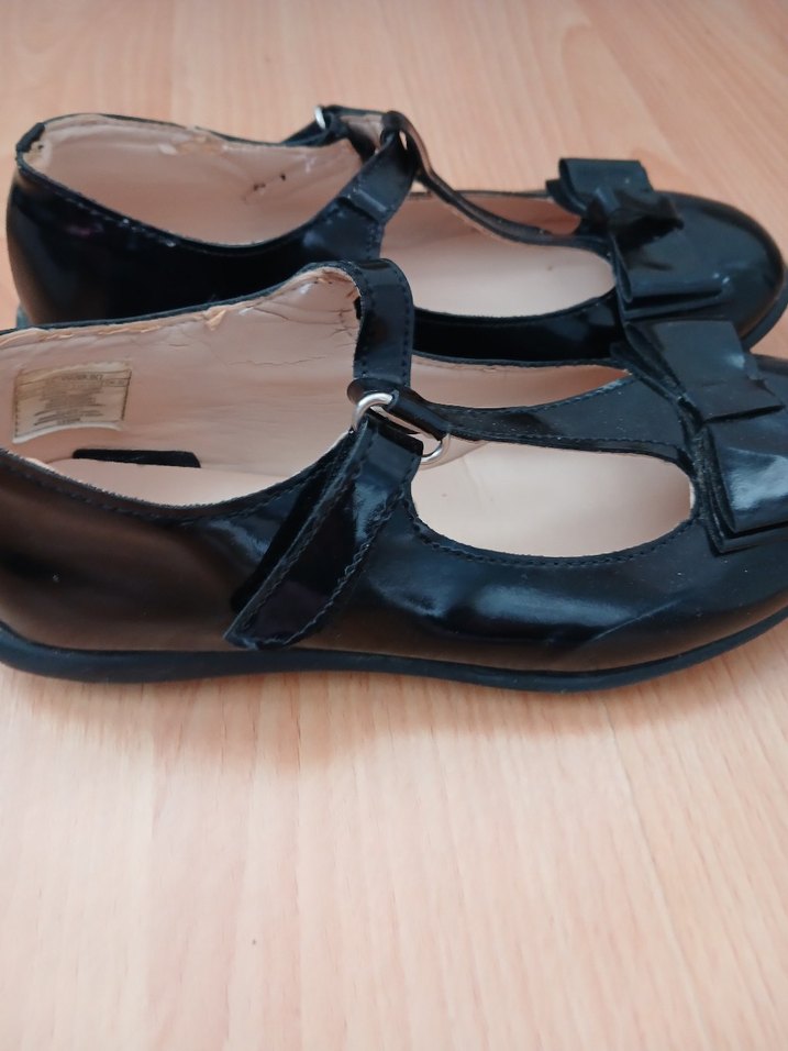 Kız Çocuk Siyah Rugan Tokalı Babet - Görsel 3