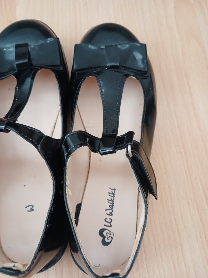 Kız Çocuk Siyah Rugan Tokalı Babet - Görsel 4