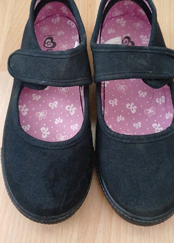 Kız Çocuk Siyah Goth Babet Ayakkabı - Görsel 2