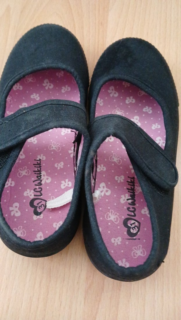 Kız Çocuk Siyah Goth Babet Ayakkabı - Görsel 3