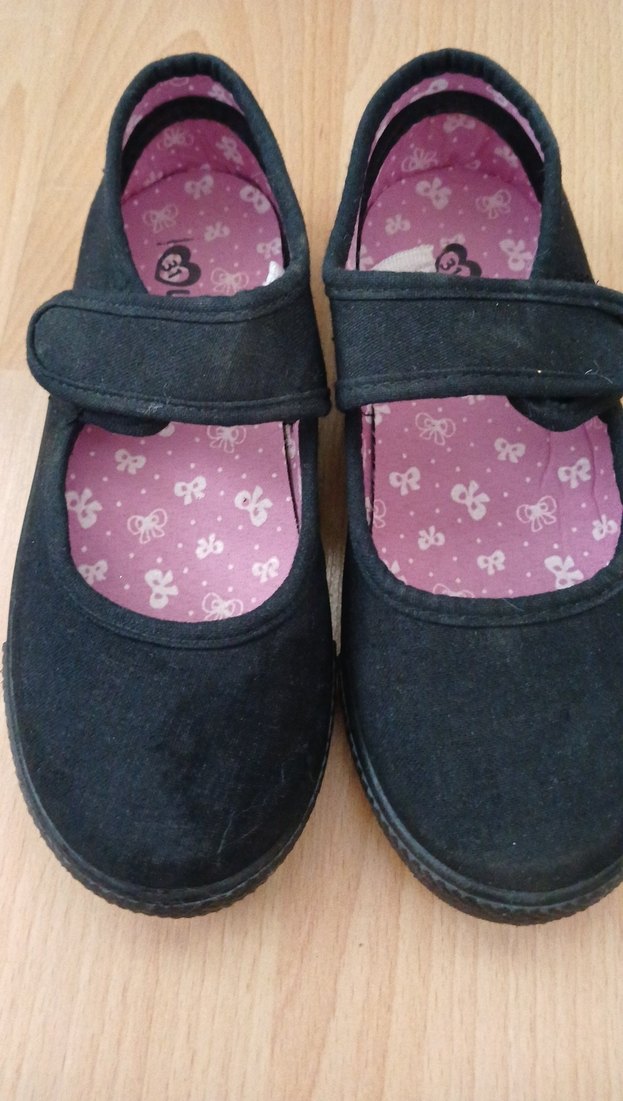 Kız Çocuk Siyah Goth Babet Ayakkabı - Görsel 2