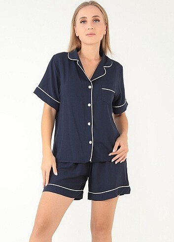 l Beden DoReMi Kadın Şortlu Pijama Takımı