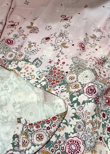 Yataş çift kişilik pike takımı Beyaz Desenli - Görsel 3