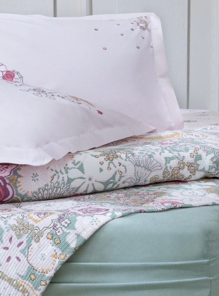 Yataş çift kişilik pike takımı Beyaz Desenli - Görsel 4