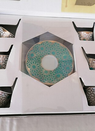 Güral porselen 6lı kahve fincanı 12 parça sıfır üründür - Görsel 5