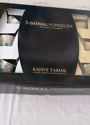 Güral porselen 6lı kahve fincanı 12 parça sıfır üründür - Görsel 7