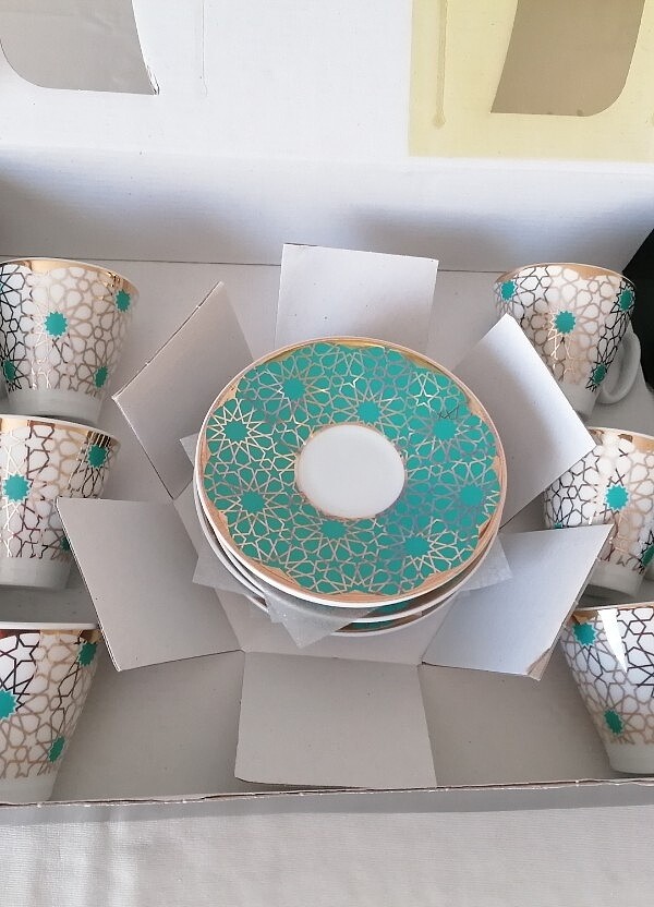 Güral porselen 6lı kahve fincanı 12 parça sıfır üründür - Görsel 4