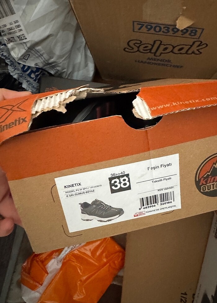 Kinetix 38 no sıfır kutulu ayakakkabı yeni sıfır - Görsel 5