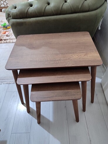 Zigon sehpa üçlü sıfır açılmamış yeni - Görsel 2