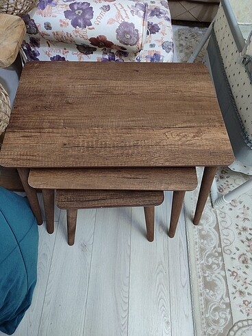 Zigon sehpa üçlü sıfır açılmamış yeni - Görsel 4