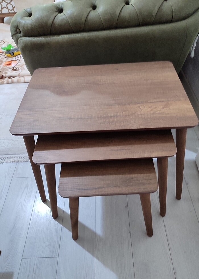 Zigon sehpa üçlü sıfır açılmamış yeni - Görsel 2