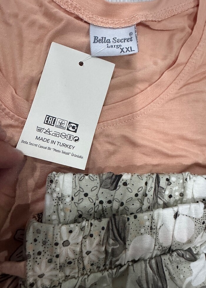 2 xl bayan pijama takımı sıfır etiketli - Görsel 5