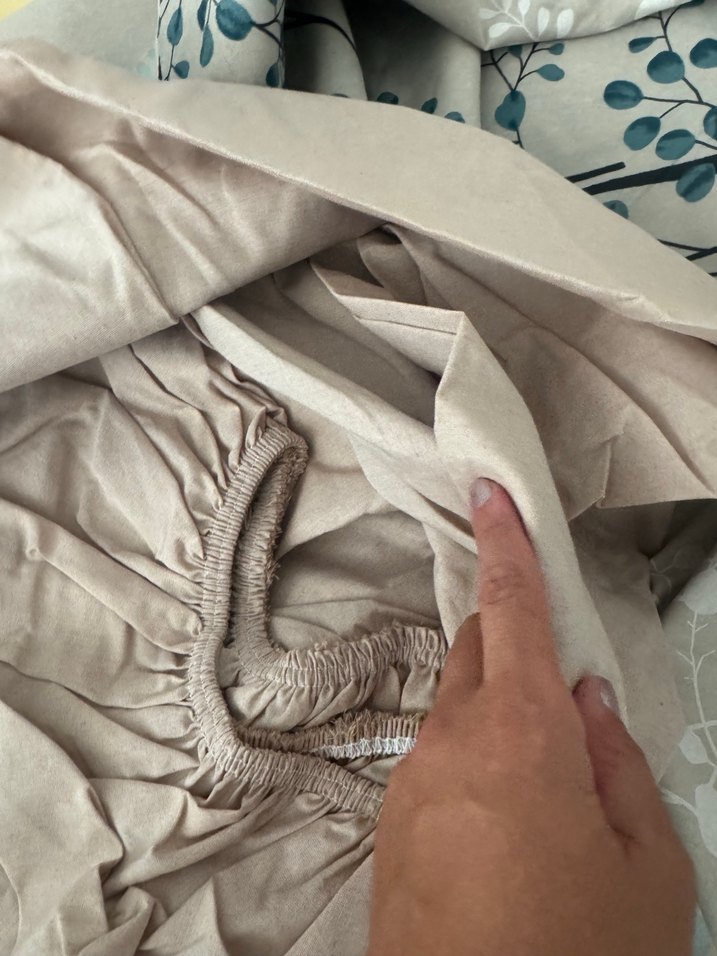 Bej Pastel Çiçek Desenli Nevresim Takımı sıfır paketli loyal hom - Görsel 3