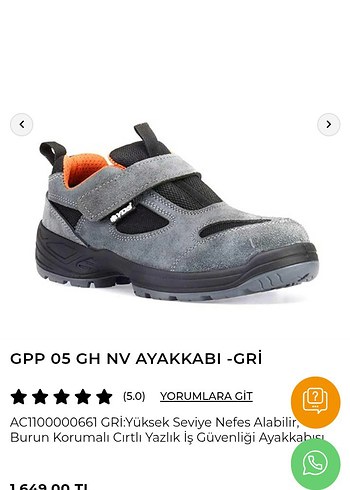 Çelik Burunlu Orjinal Deri YDS İş Ayakkabısi - Görsel 4