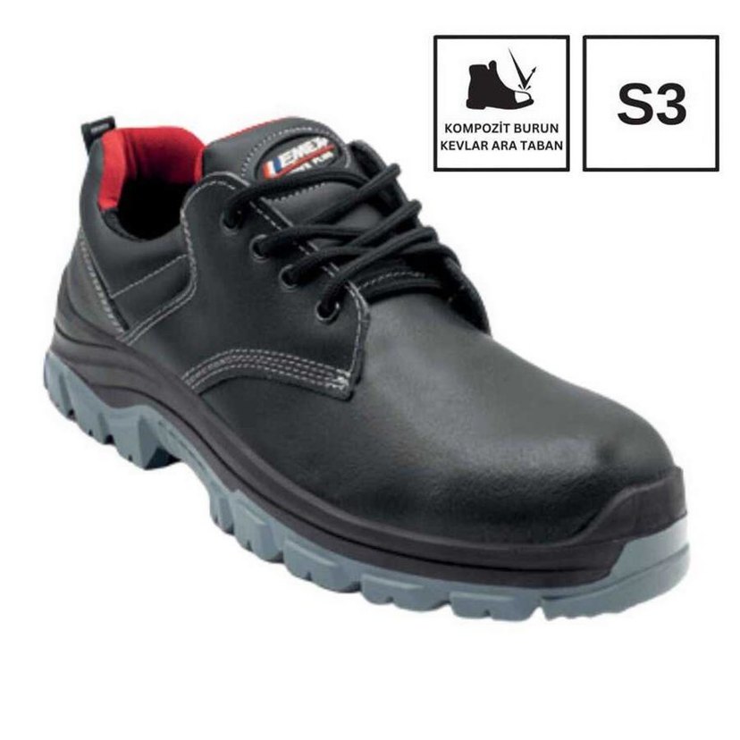 46 Numara Hakiki 1. Sınıf deri  Kompozit Çelik burun - Görsel 2