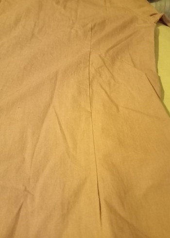 m Beden turuncu Renk Bej Düğmeli Erkek Gömlek
