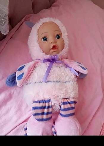 Pembe Peluş arı bebek - Görsel 5