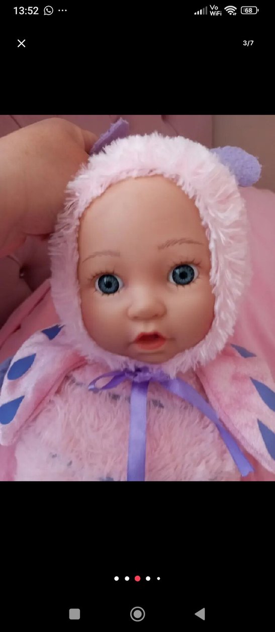 Pembe Peluş arı bebek - Görsel 3