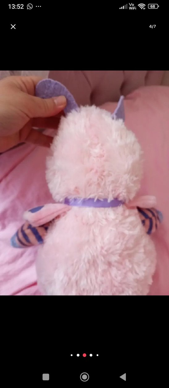 Pembe Peluş arı bebek - Görsel 4