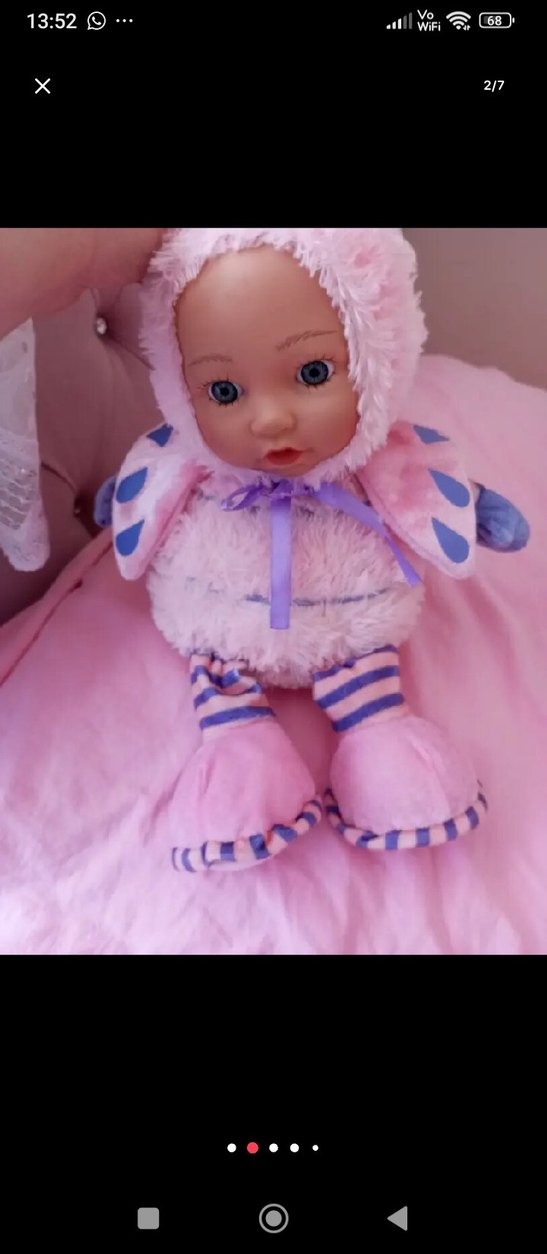 Pembe Peluş arı bebek - Görsel 2